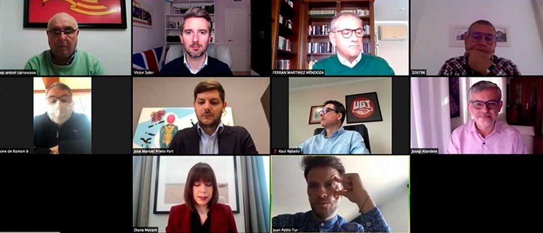 Videoconferencia para el "gran pacto social" contra el coronavirus en Gandia 