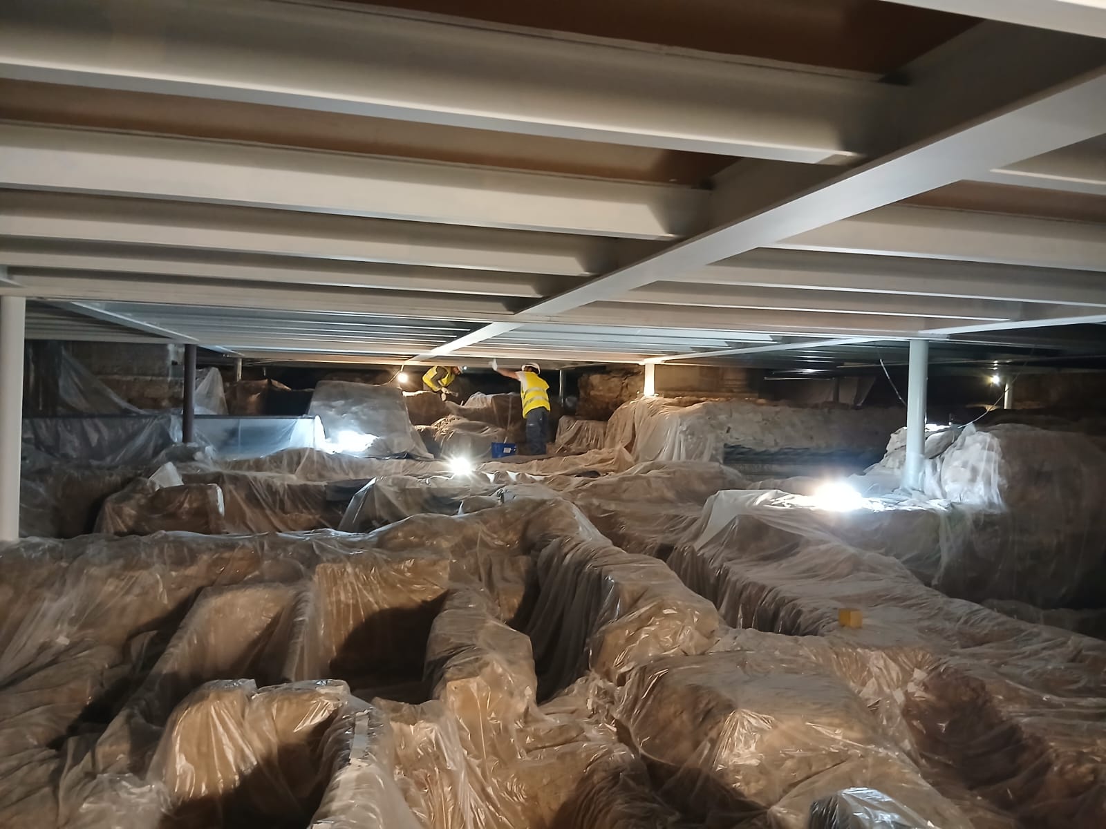 Las obras de modernización de la cripta han comenzado a mediados de octubre.