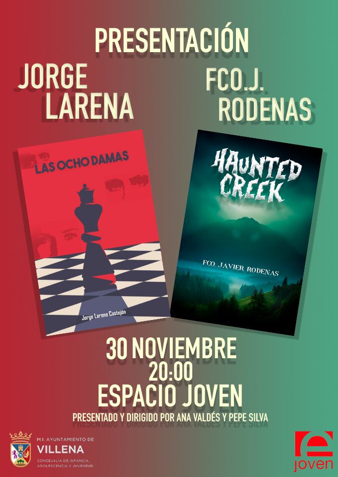 Cartel de la presentación de los libros