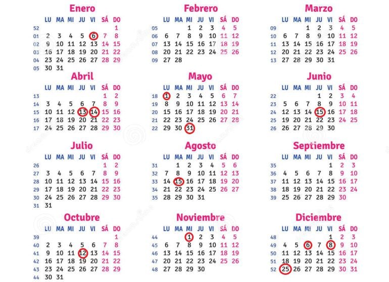 Calendario laboral de 2017 en Castilla-La Mancha