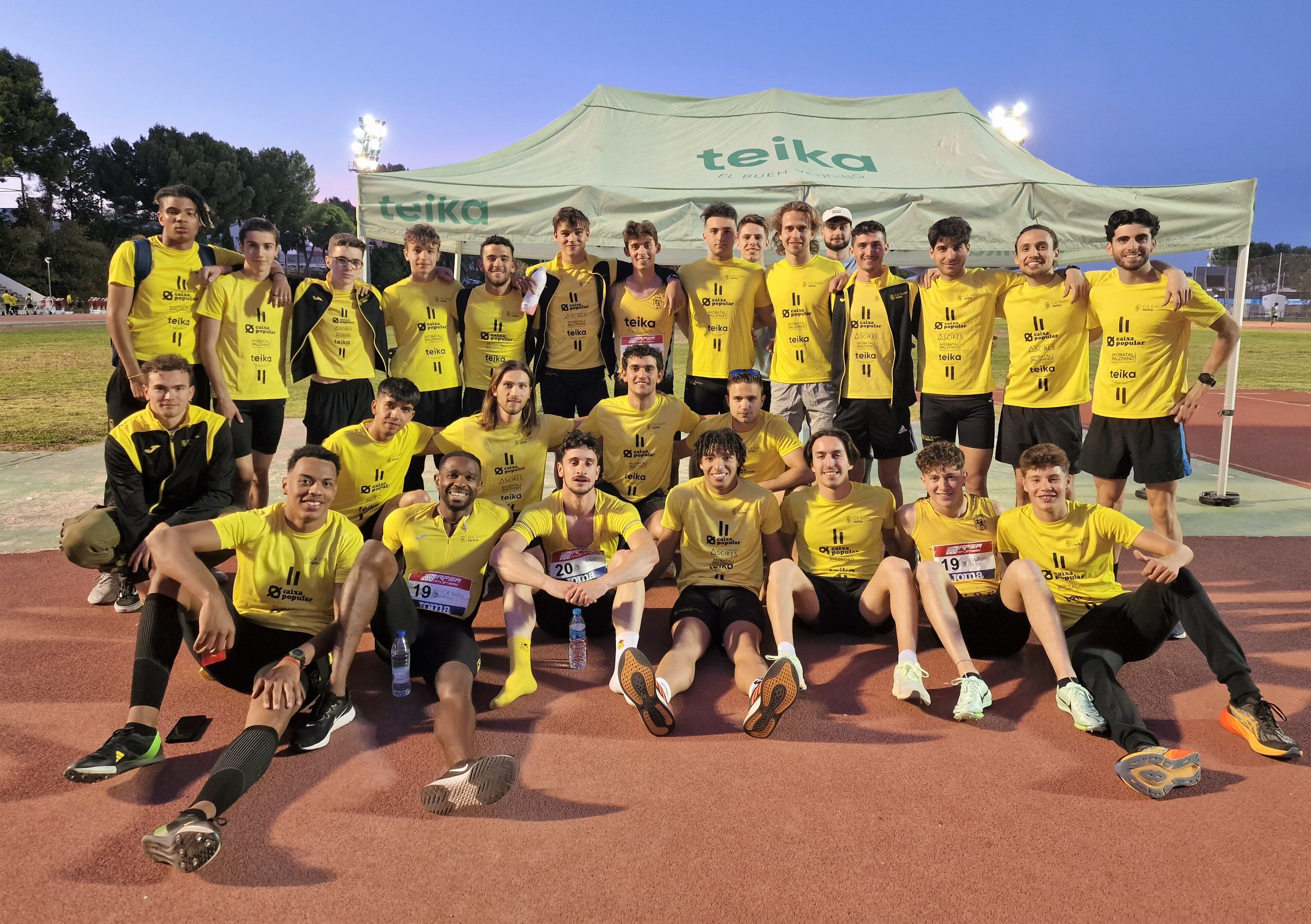 Equipo masculino el sábado en Gandia