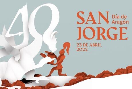 ‘Juntos en la historia’, de Gemma Bonito Segura, es el cartel con el que Aragón celebrará San Jorge 2022