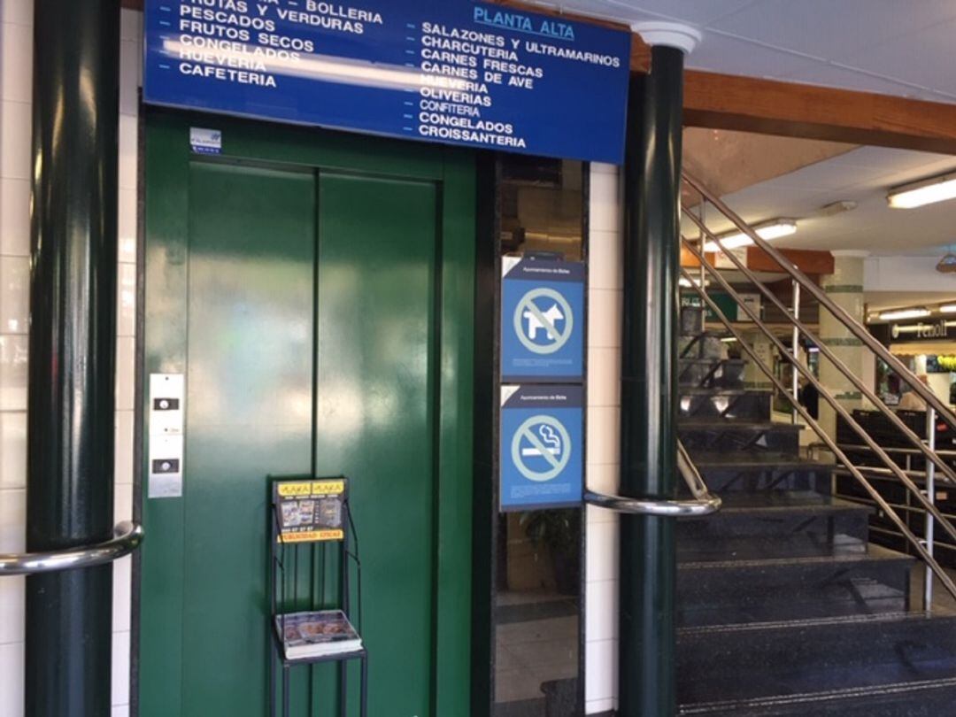 Ascensor del mercado Plaza Barcelona