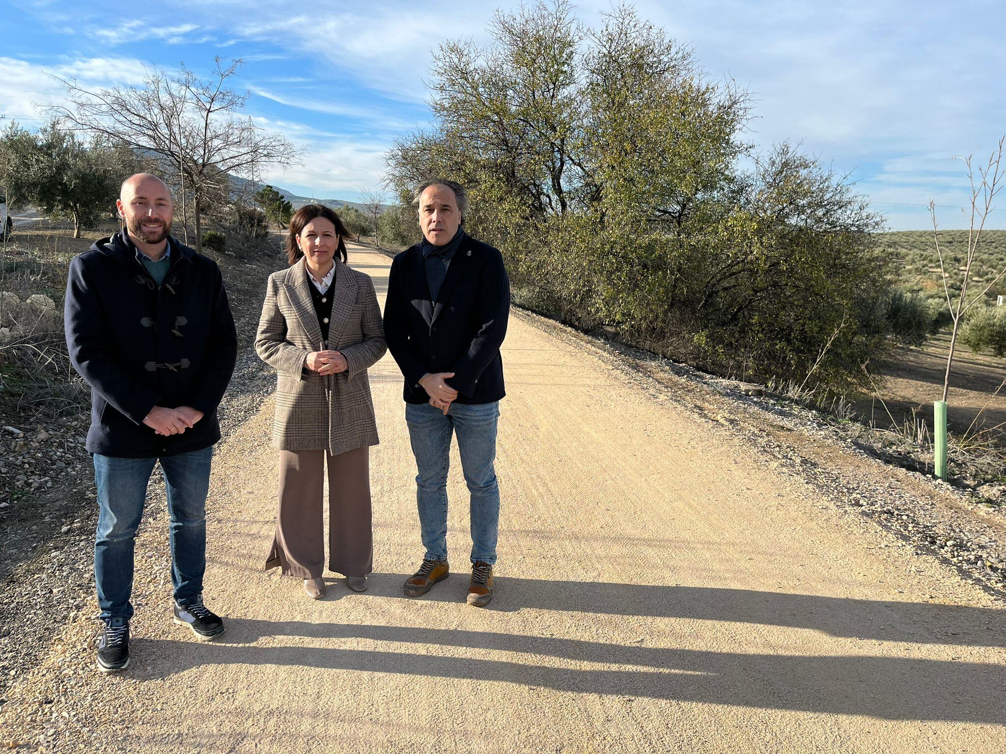 Visita a la Vía Vede del Aceite a su paso por Torredelcampo