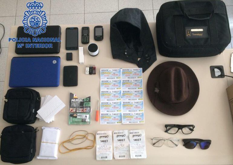 Objetos requisados para timos