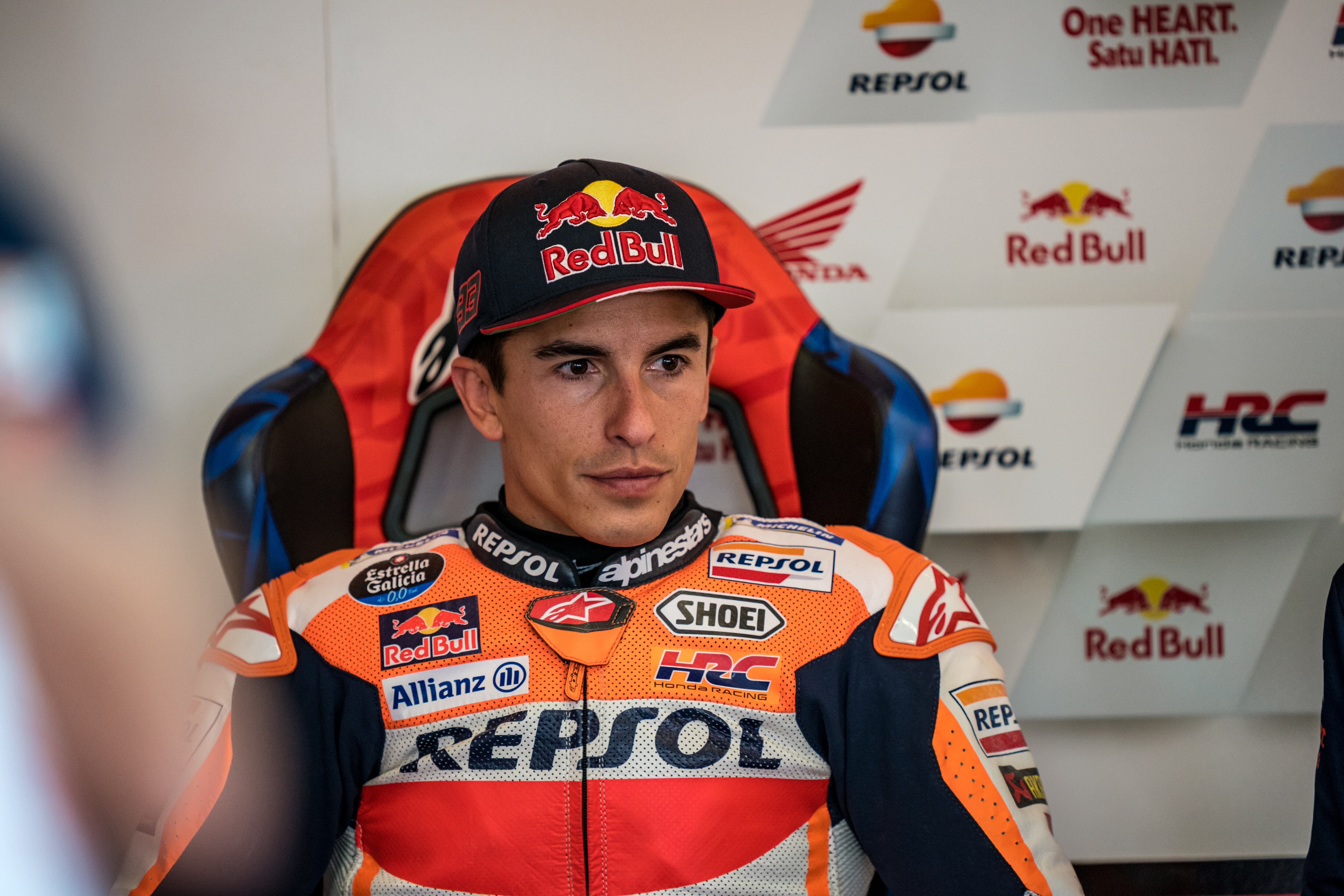 Marc Márquez, durante unas sesiones de clasificación de Moto GP con Honda. (Photo by Steve Wobser/Getty Images)