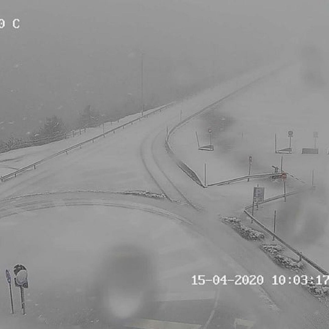 Nieve en el Puerto de Navacerrada