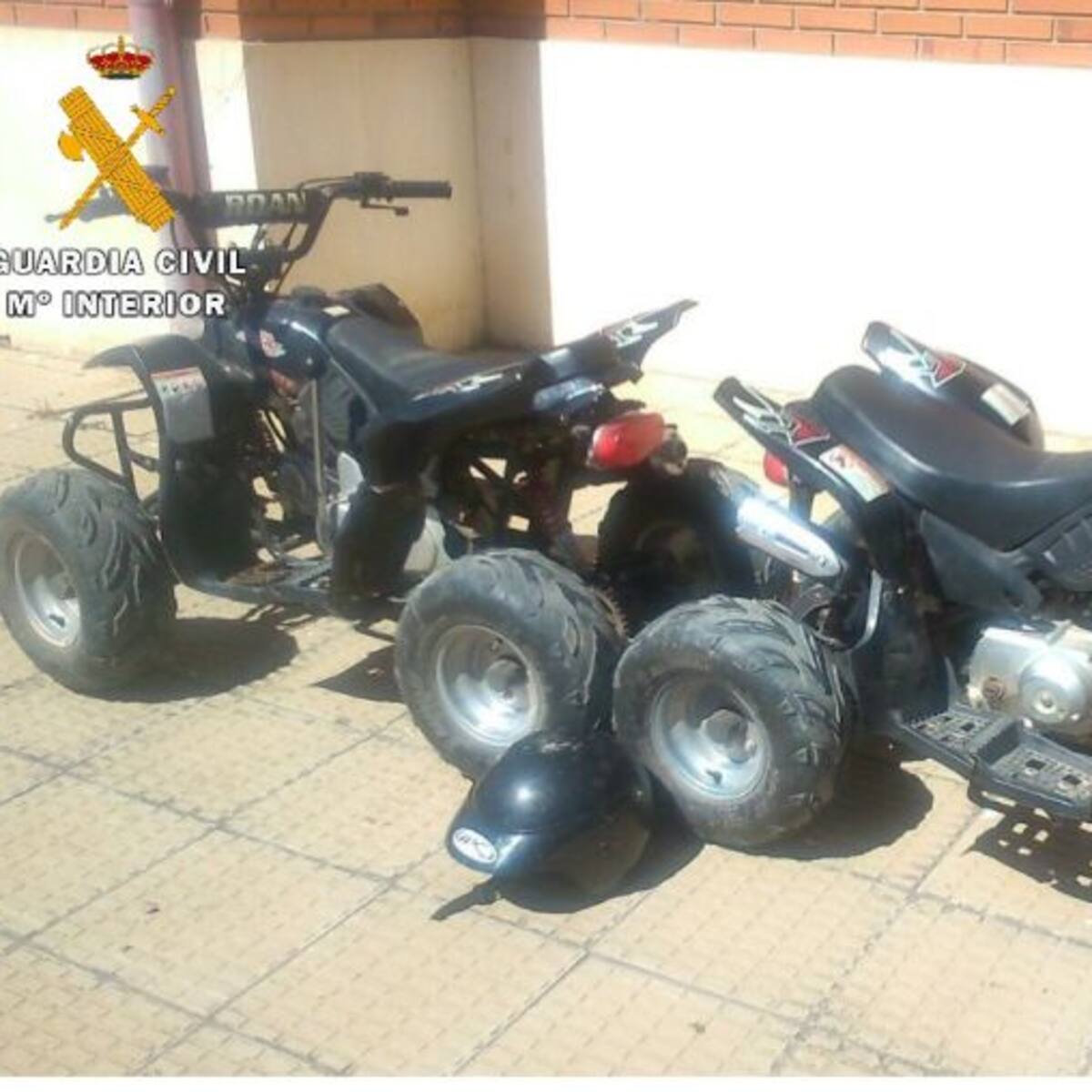 Recuperan dos quads robados por dos menores