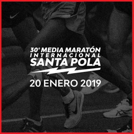 Cartel de la 30ª edición de la Media Maratón de Santa Pola