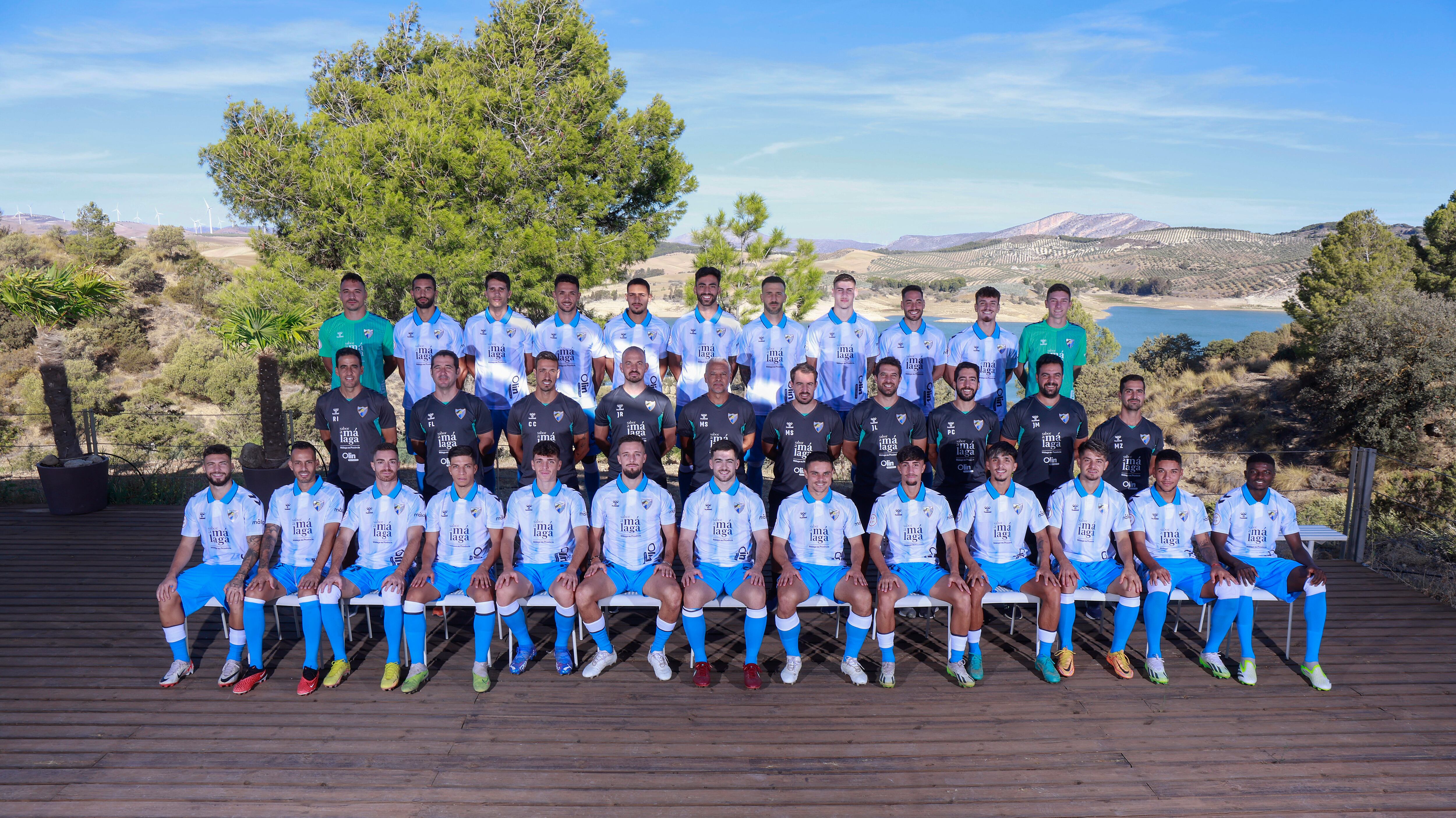 El Málaga se hizo la foto oficial de la temporada en el Caminito del Rey