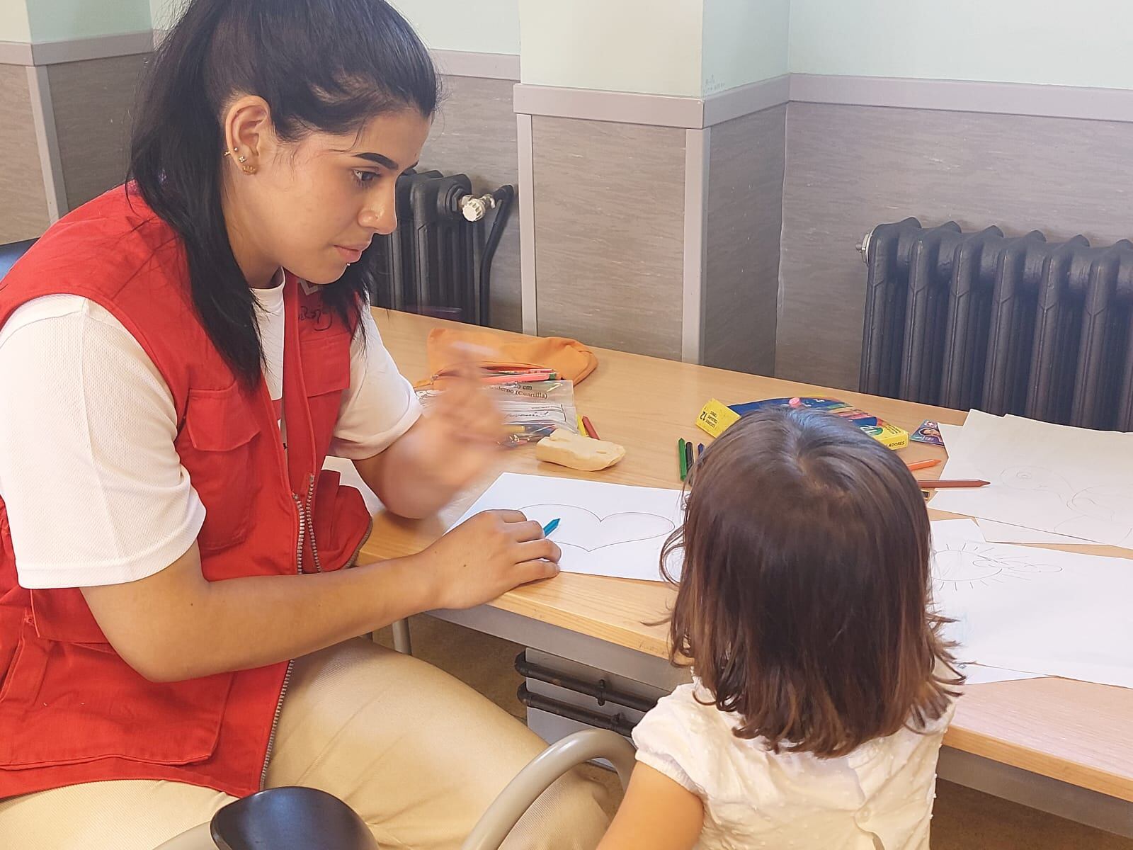 Valeria, una de las voluntarias de Cruz Roja Juventud.