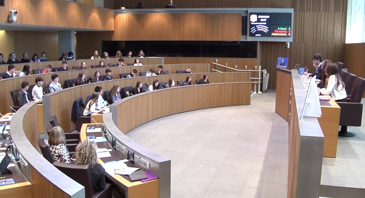 Sessió del 24è Consell General dels Joves celebrada aquest dimecres al Consell General