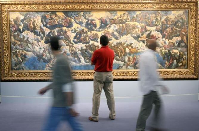 El Museo Thyssen-Bornemisza mostrará al público el proceso de restauración del gran cuadro de Tintoretto