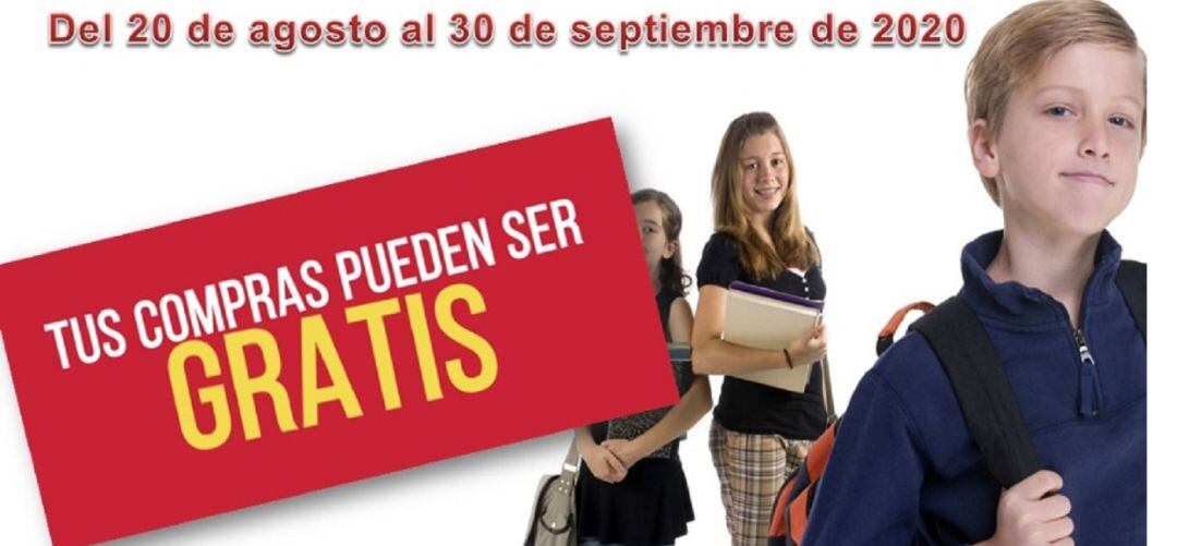 Cartel de la campaña de la vuelta al cole