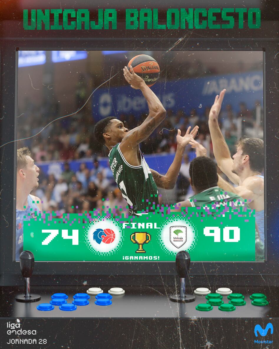 El Unicaja venció al Río Breogán a domicilio en una nueva jornada de la Liga Endesa