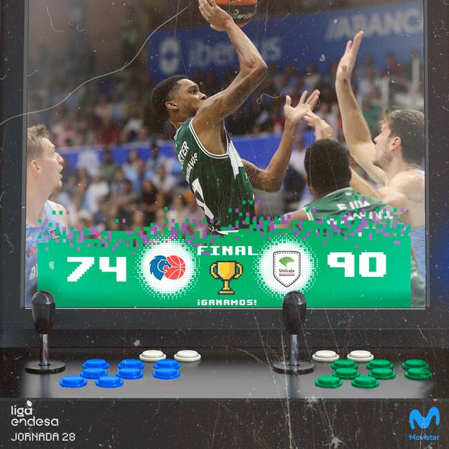 El Unicaja venció al Río Breogán a domicilio en una nueva jornada de la Liga Endesa