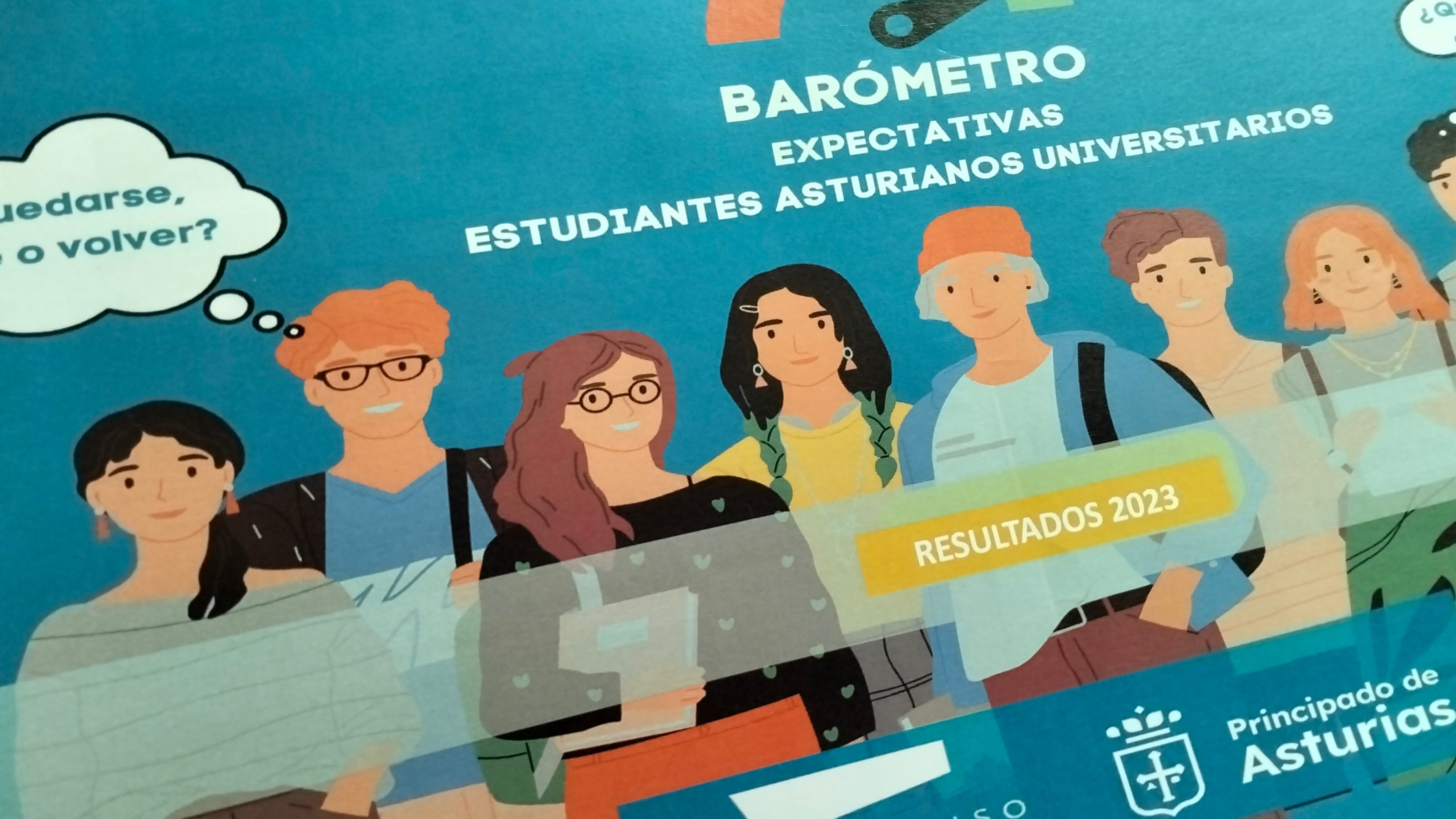 Portada del Barómetro &quot;Expectativas de los estudiantes asturianos universitarios&quot; de Asturias Compromiso XXI