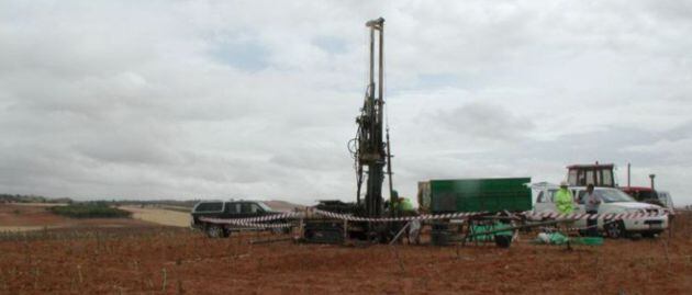 Obras en los terrenos destinados al ATC en Villar de Cañas, en Cuenca.