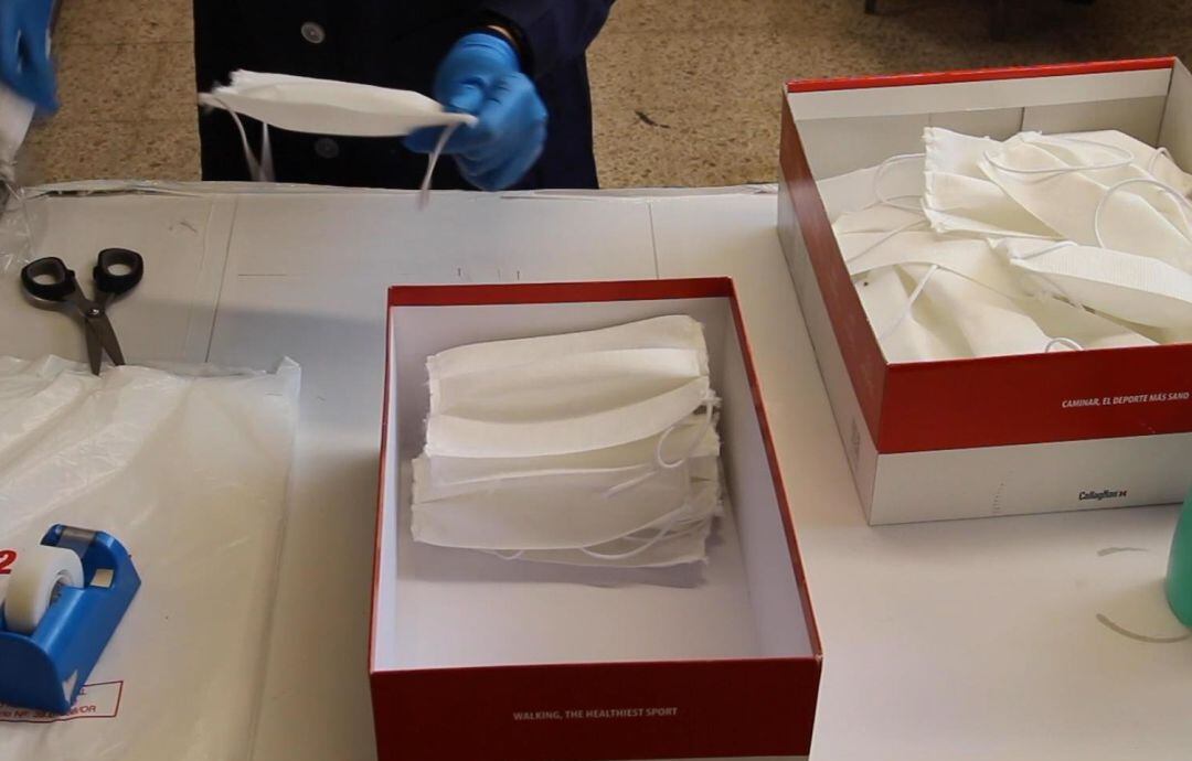 Fabricación artesana de mascarillas sanitarias