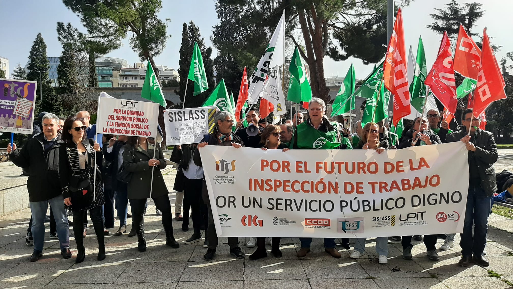 Protestas de inspectores de trabajo