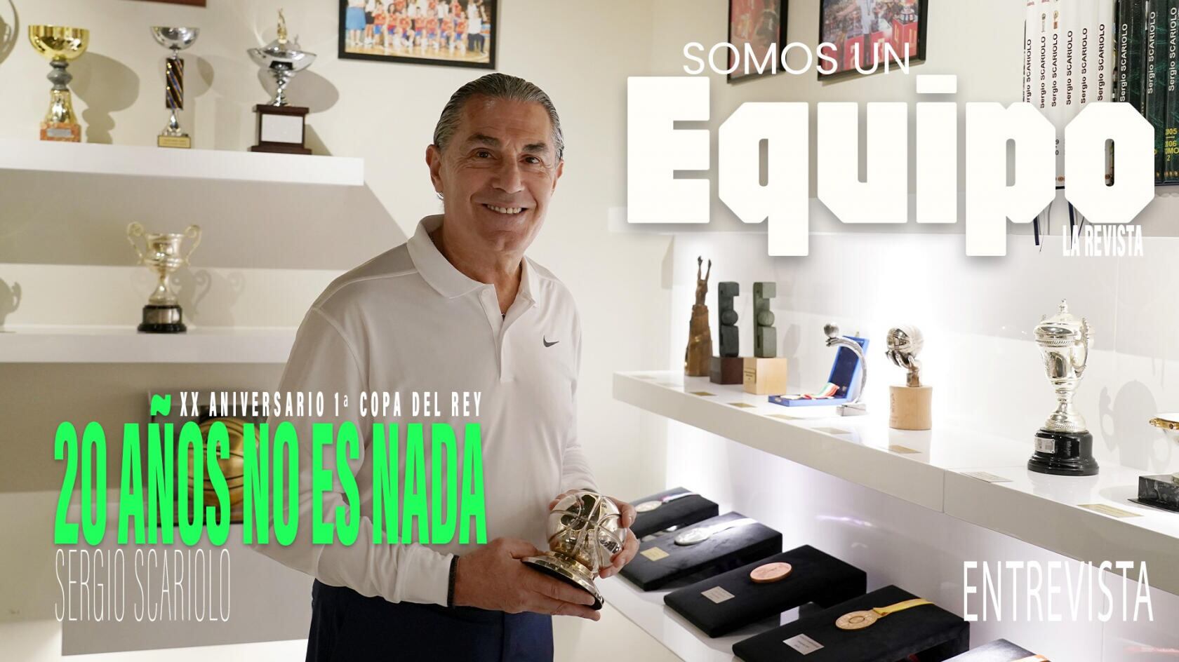 El actual seleccionador de España Sergio Scariolo, recuerda aquel título de Copa del Rey conseguido por el Unicaja en 2005