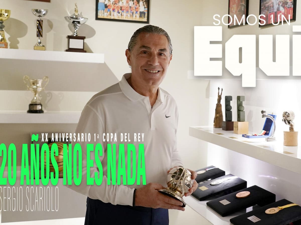 El técnico Sergio Scariolo recuerda el título de la Copa del Rey conseguido por el Unicaja en Zaragoza