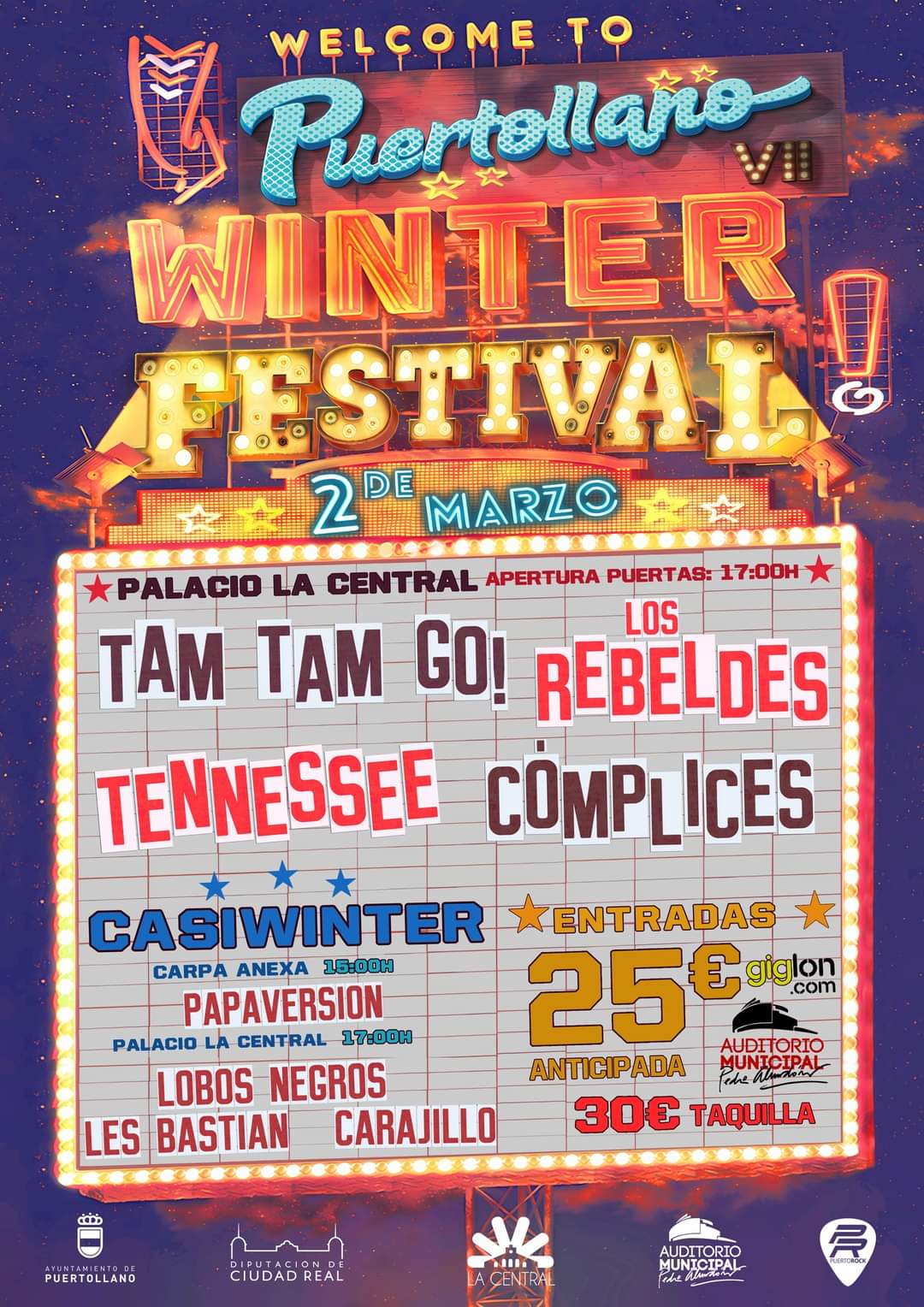 Cartel Puertollano Winter Festival 2024