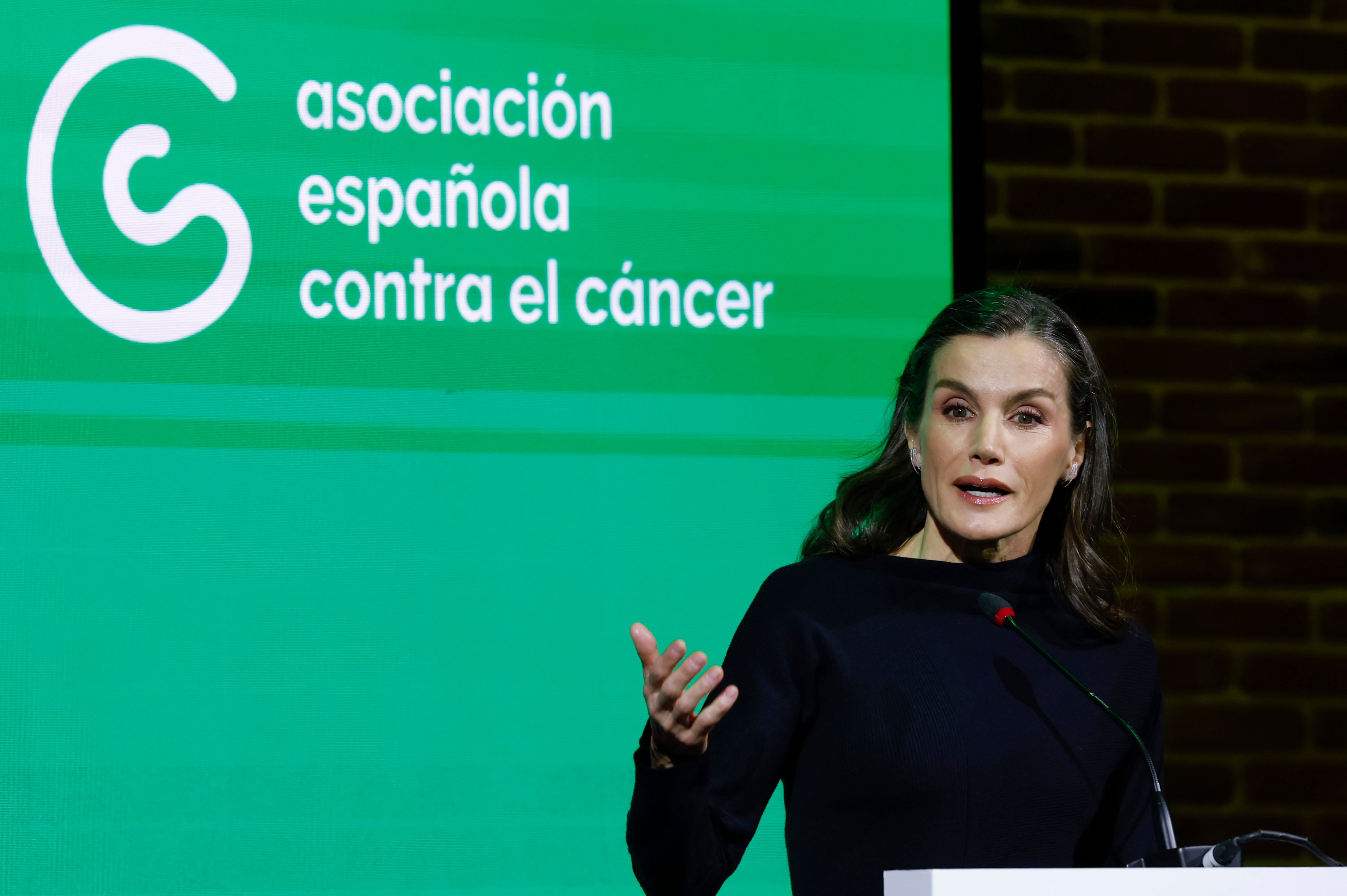 MADRID (ESPAÑA), 04/02/2026.- La reina Letizia preside el acto institucional del Día Mundial contra el Cáncer este miércoles en Madrid. EFE/JJ Guillén