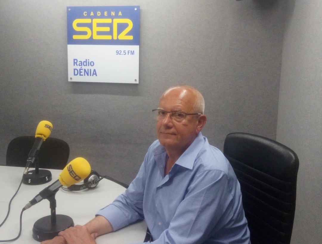 Imagen de archivo de la visita de Vicent Grimalt a nuestros estudios, tras las elecciones municipales de 2019.