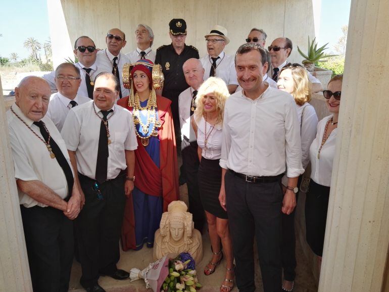 Acto celebrado esta mañana en el lugar donde se encontró la Dama de Elche