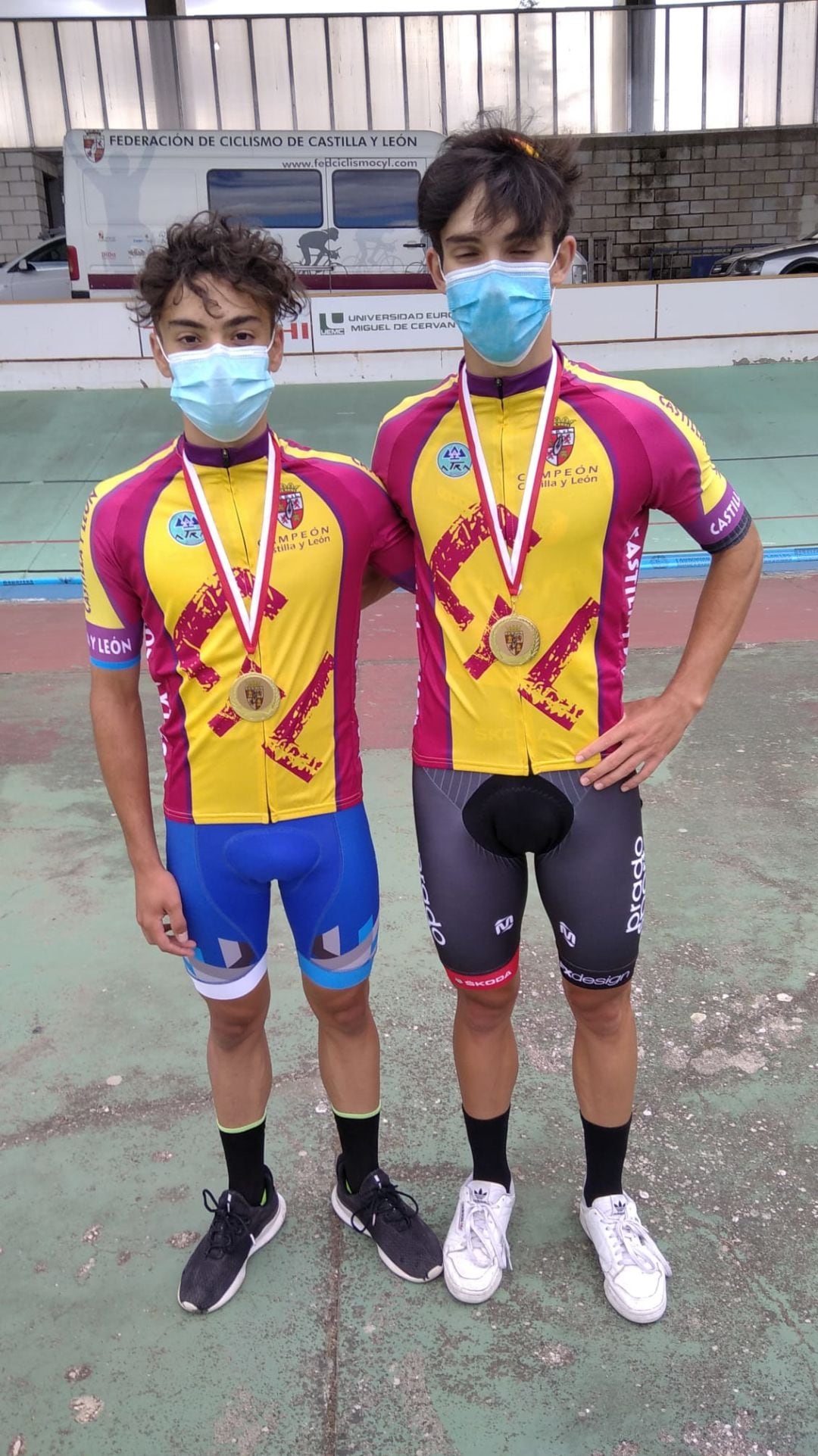 Bruno Palomo e Iván Gómez, campeones de Castilla y León en pista