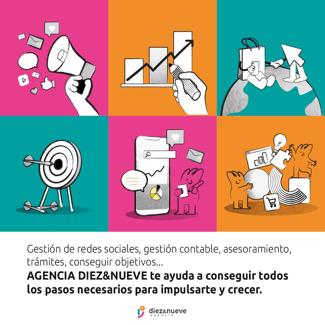 Información sobre la agencia en www.agenciadiecinueve.com