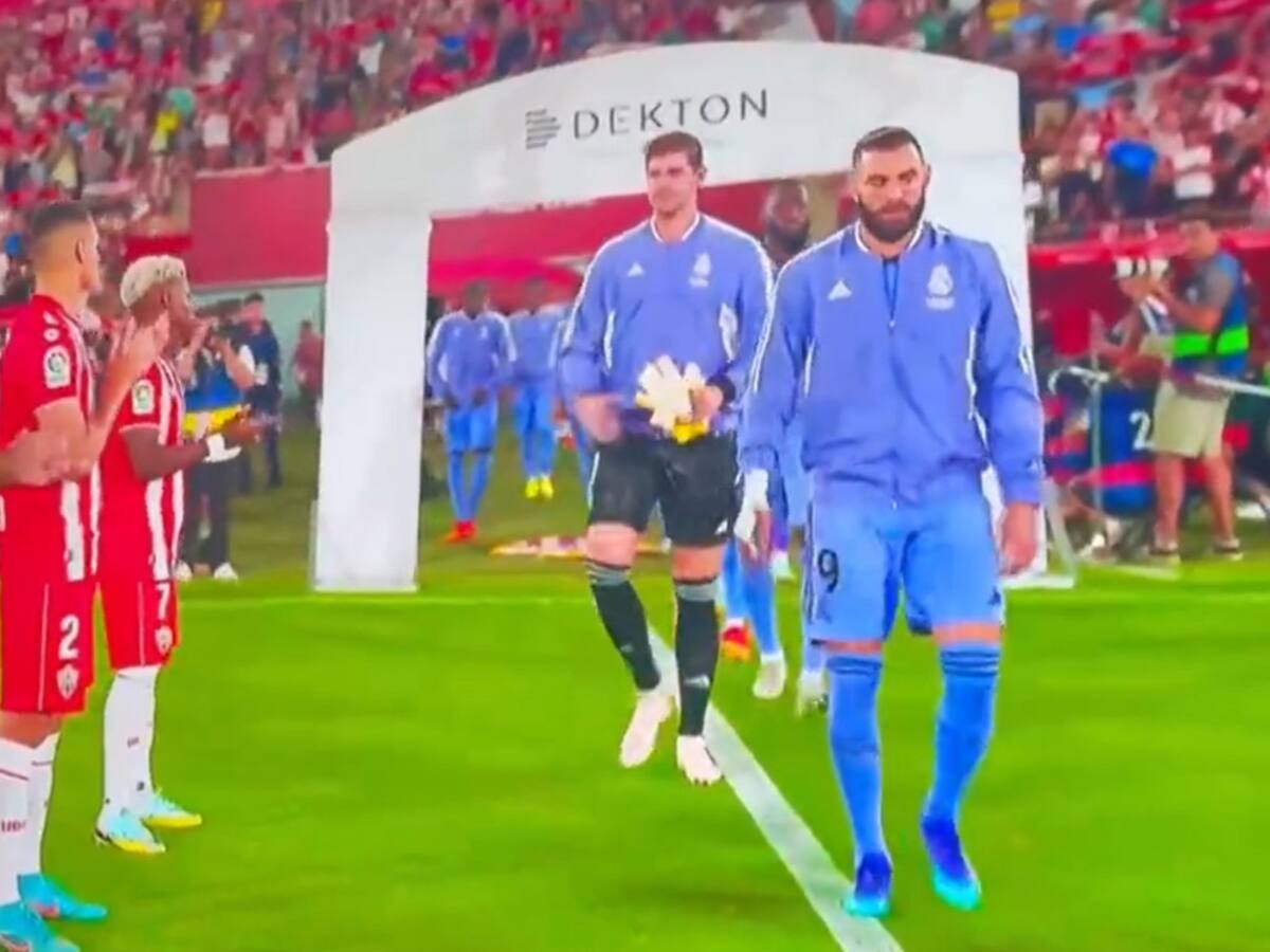 Así fue el pasillo de la UD Almería al Real Madrid