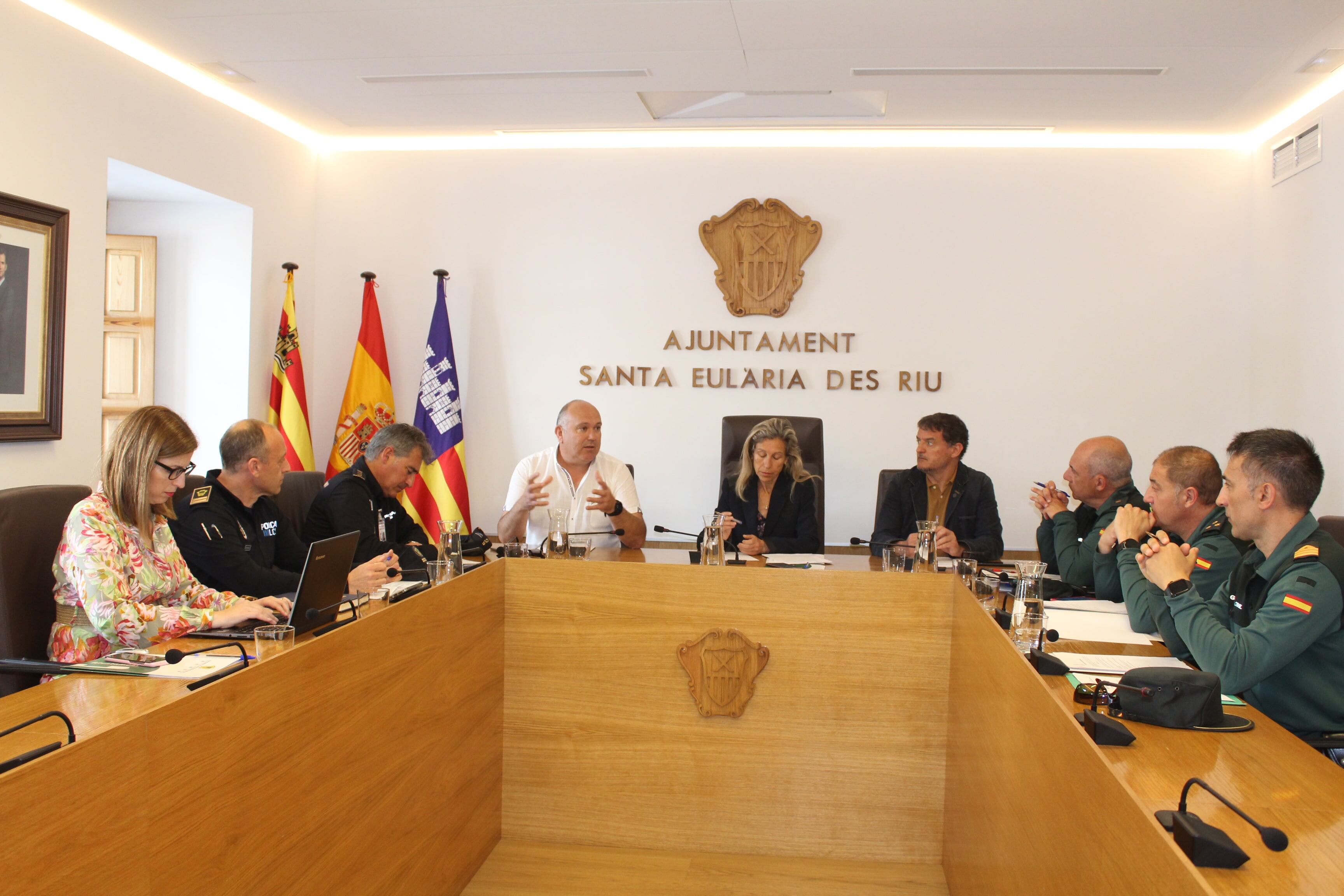 Un momento durante la celebración de la Junta Local de Seguridad