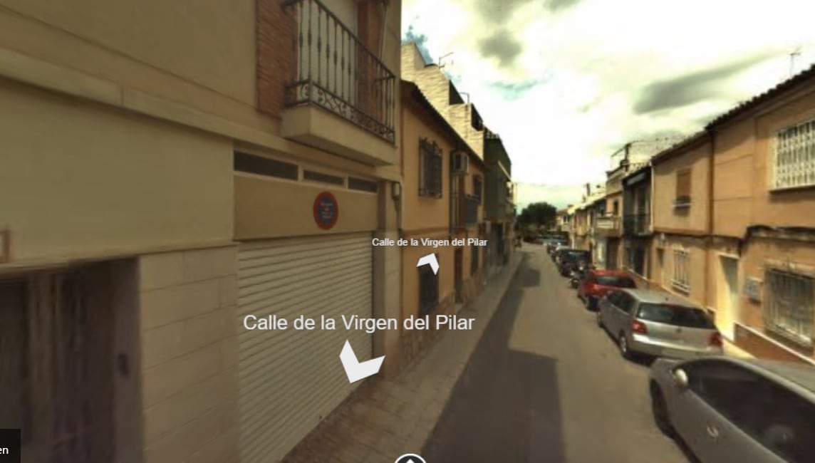 Calle Virgen del Pilar, donde se ha producido el tiroteo.