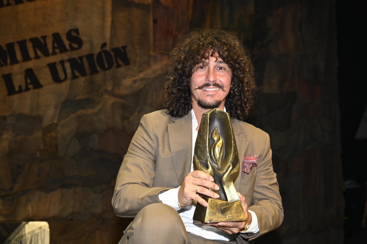 Jesús Corbacho, ganador de la Lámpara Minera, del festival Internacional del Cante de las Minas