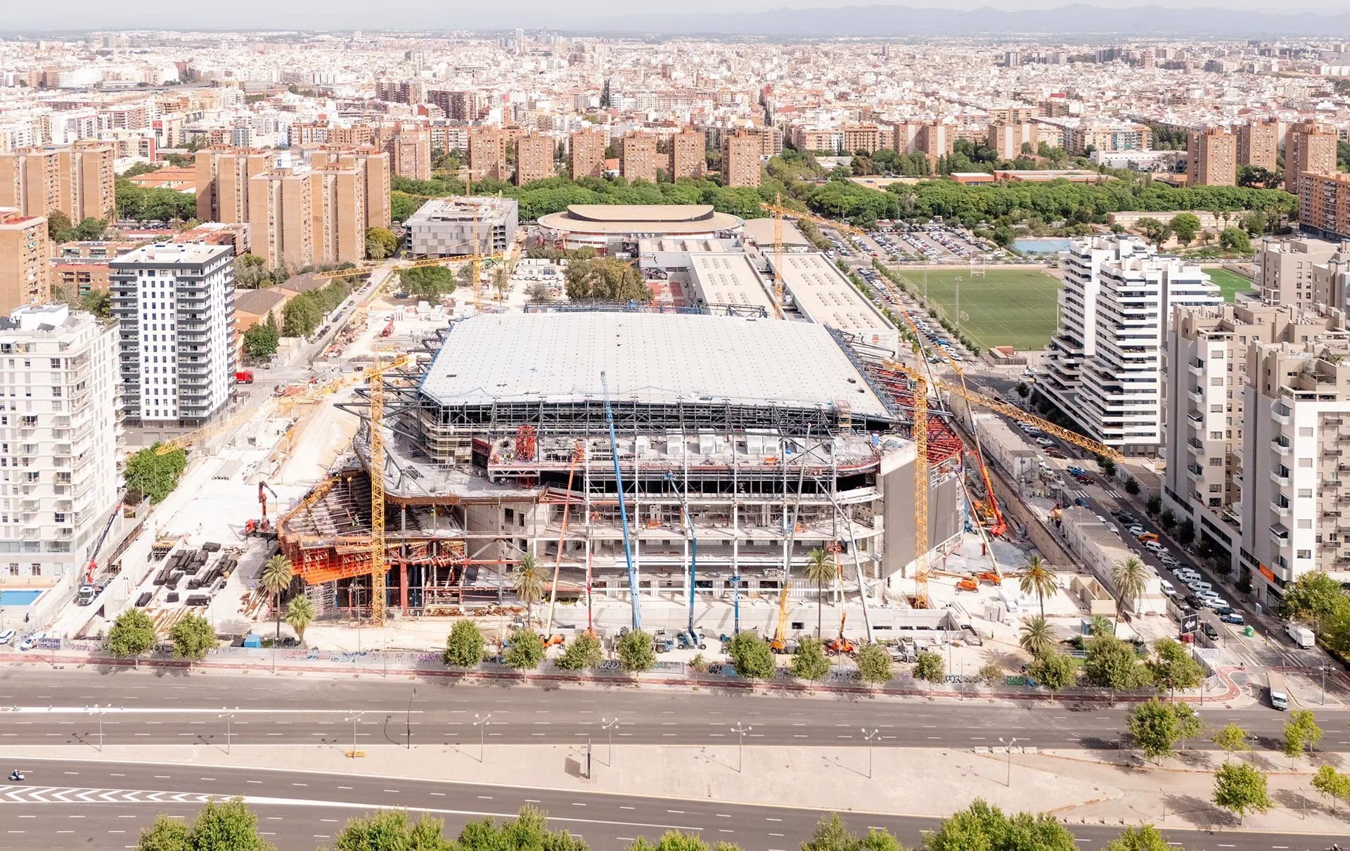 El proyecto Roig Arena de València continúa su construcción - ERRE ARQUITECTURA