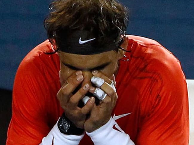 Rafa Nadal, desesperado por los problemas físicos que le han dejado 'KO' ante David Ferrer