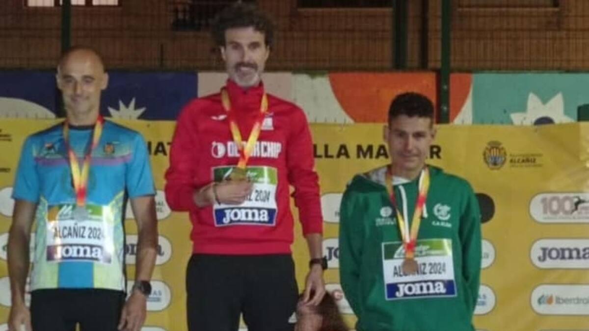 Pepe González Cuenca (C. A. Elda) se cuelga el bronce en el Nacional de Milla en Ruta