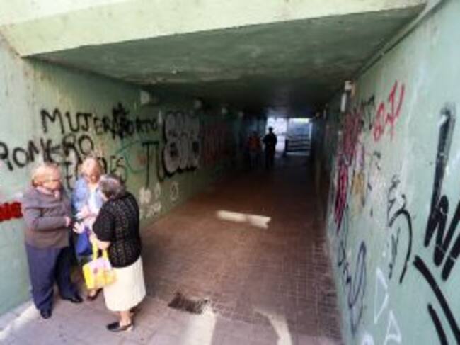 Imagen del único paso que tienen los vecinos de Pilarica