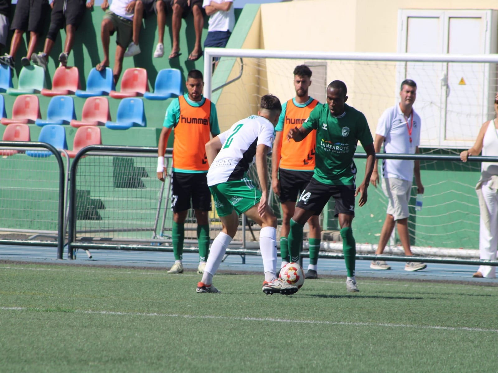 Ismael Traoré en un partido del CD Unión Sur Yaiza.