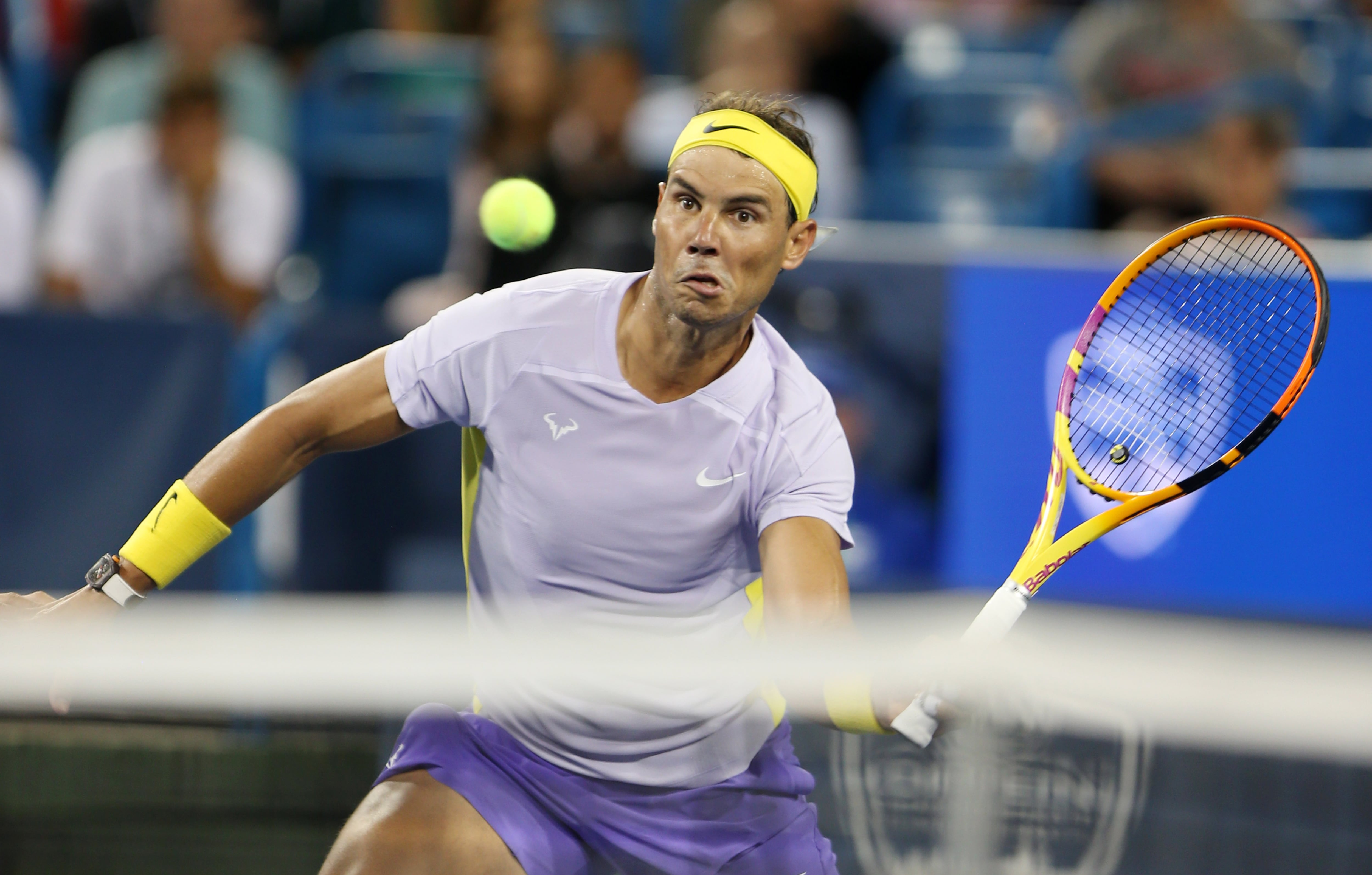 Rafa Nadal durante un partido en Cincinnati (EE.UU.). EFE/ Mark Lyons