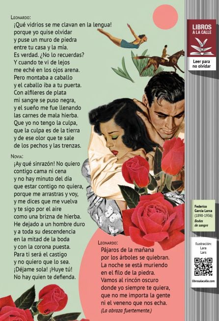 Fragmento de Bodas de Sangre, de Lorca, que se podrá ver en el Metro