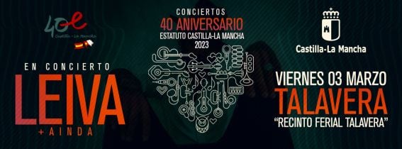 Cartel del concierto de Leyva en Talavera