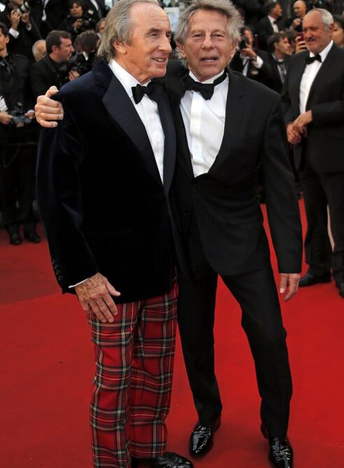 Polanski y Jackie Stewart, juntos de nuevo, en Cannes. Hace 40 años participaron en Weekend of a champion, se vuelven a encontrar, en el festival
