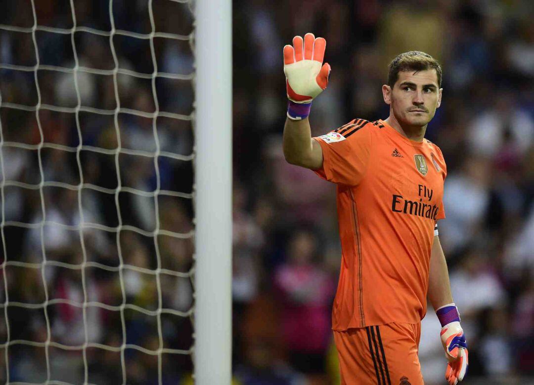 Iker Casillas, en un partido de Liga con el Real Madrid.