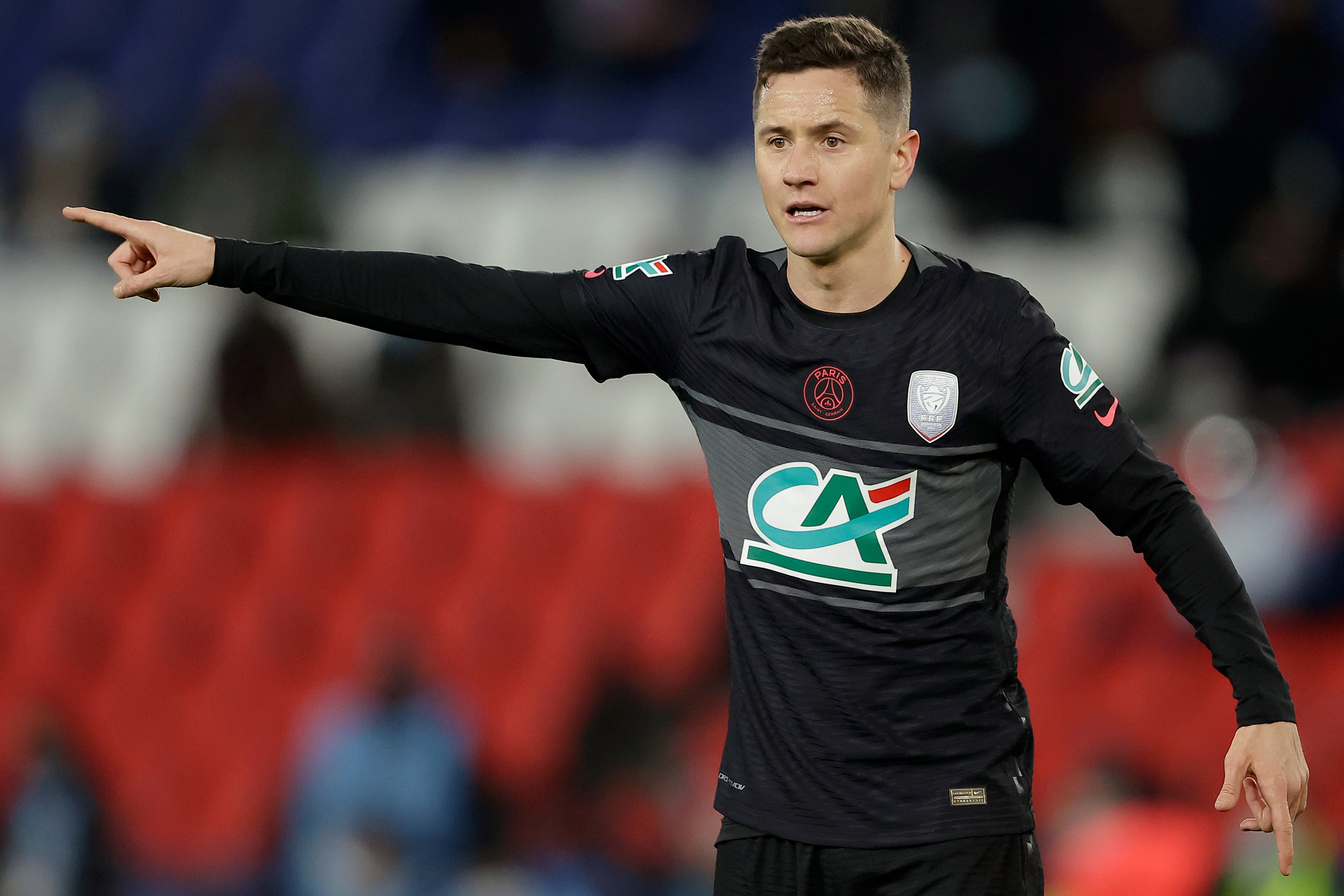 Ander Herrera, durante un partido del PSG en la Copa francesa.