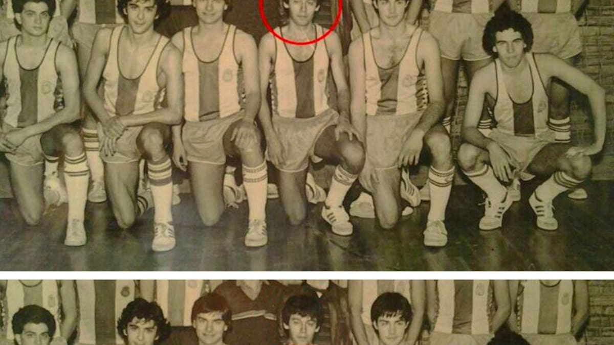 Josep Maria Bartomeu va jugar al Barça de bàsquet abans de fitxar per l'Espanyol