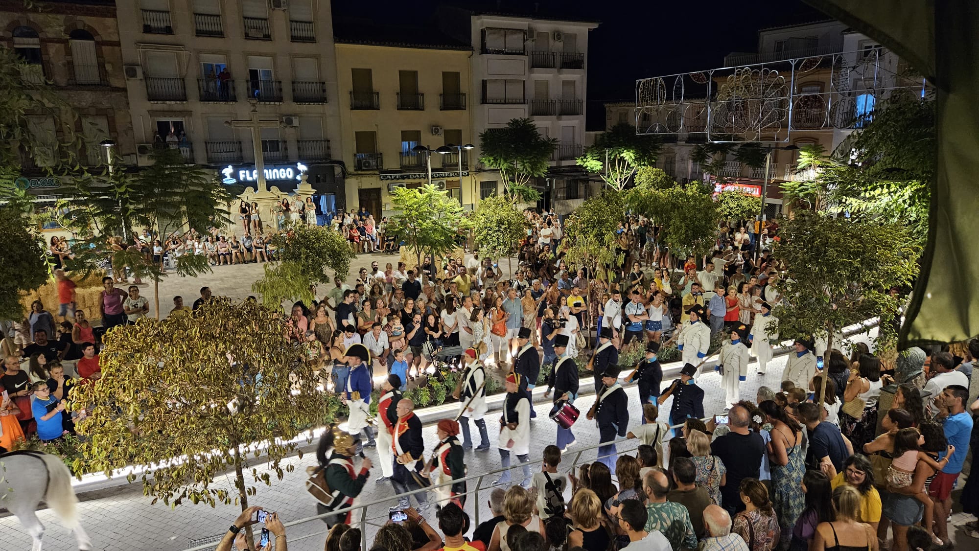 Momento de la Recreación de la Batalla de Jódar el 26 de agosto