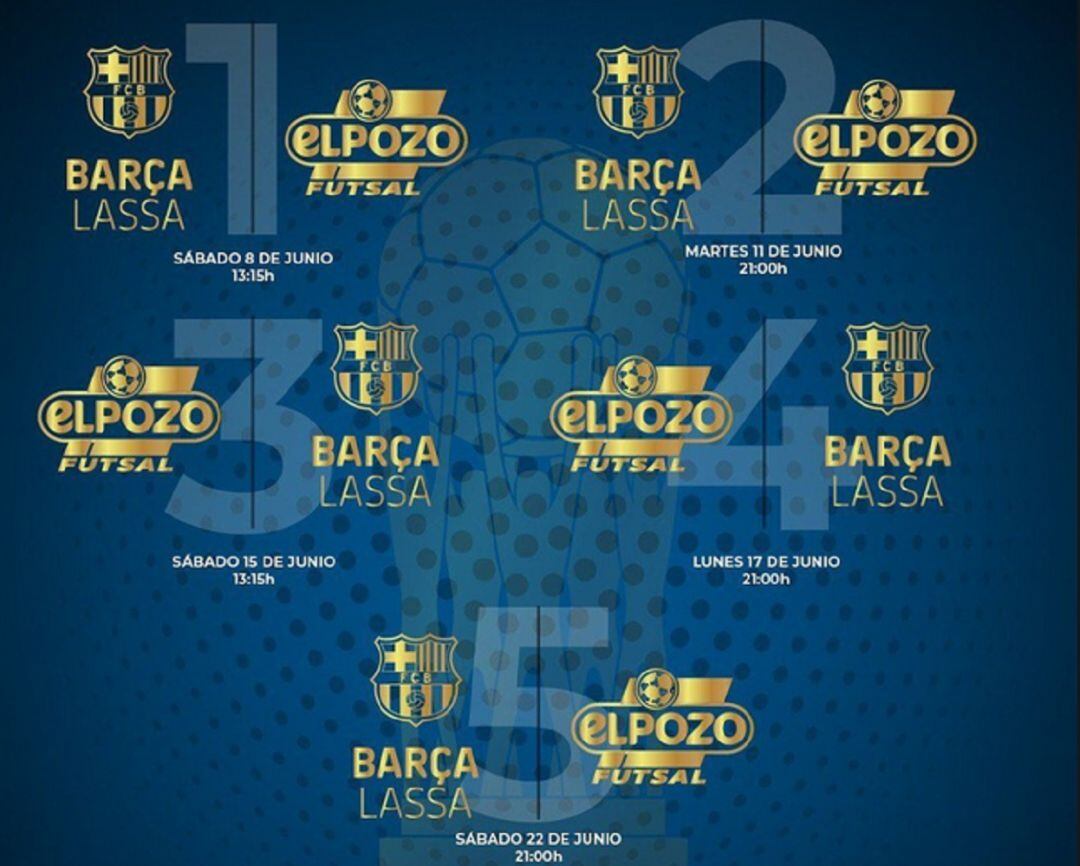 ElPozo Murcia ya conoce los horarios para la final contra el Barça